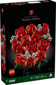 Конструктор Лего иконс Букет роз Lego Icons Bouquet of Roses 10328