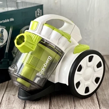 Пылесос с турбощеткой Rainberg 2500W контейнерный пылесос циклонного типа