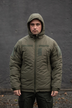 Мужская тактическая Зимняя куртка Military Termo Loft Олива XL