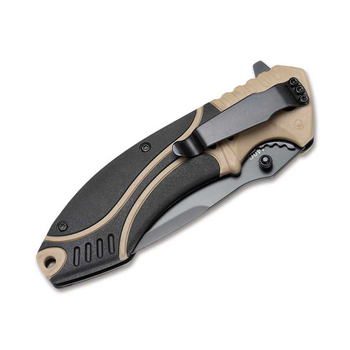 Ніж складаний Boker Magnum Advance Desert Pro Чорний-Бежевий