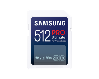 Карта пам'яті Samsung PRO Ultimate SDXC 512GB UHS-I U3 V30 (MB-SY512S/WW)