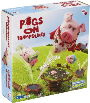 Gra planszowa Amo Toys Pigs on Trampolines (6418859046423)