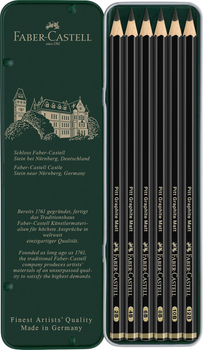 Zestaw ołówków grafitowych Faber-Castell Pitt Graphite Matt 6 szt (4005401152071)