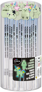 Набір графітових олівців Derform Kidea з фігурою що світиться 24 шт (5901130104222)