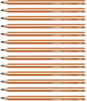 Набір графітових олівців Stabilo Trio Thick HB 12 шт (4006381499095)