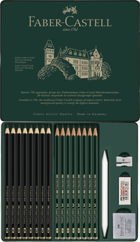 Набір олівців Faber-Castell Pitt Graphite Matt & Castell 9000 20 шт. (4005401152248)