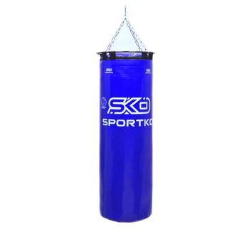Мешок боксерский Sportko МП22 Элит ПВХ h-110см ᴓ-35см вес 40кг с цепями blue