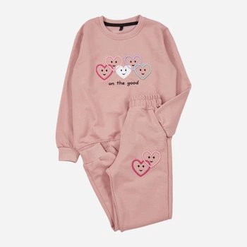 Дитяча піжама для дівчинки Trendyol TKDAW25AU00077 104 см Rose (8683050428660)