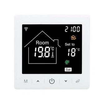 WiFi терморегулятор для теплого пола HeatTech HTW121-240 теплорегулятор сенсорный комнатный 3500 Вт Белый