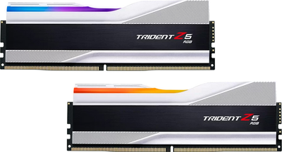 Оперативна пам'ять G.Skill DDR5-8000 32768MB PC5-64000 (Kit of 2x16384) Trident Z5 RGB Silver (F5-8000J3848H16GX2-TZ5RS)