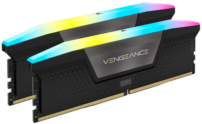 Оперативна пам'ять Corsair DDR5-5600 49152MB PC5-44800 (Kit of 2x24576) Vengeance RGB Black (CMH48GX5M2B5600C40)