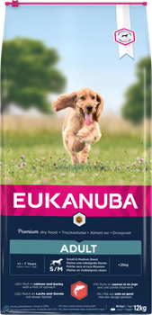 Сухий корм для собак Eukanuba Adult Salmon & Barley 12 кг (8710255168883)