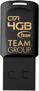 Флеш пам'ять USB Team Group C171 USB 2.0 4GB Black (TC1714GB01)