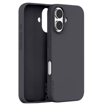 Силиконовый чехол для iPhone 16 Plus Fruct Silicon Case Full Cover Charcoal Grey
