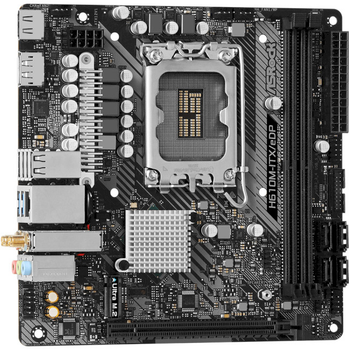 Материнська плата ASRock H610M-ITX/eDP Mini-ITX / LGA1700 / DIMM DDR4
