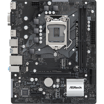 Материнская плата ASRock H410M-H/M.2 SE Socket 1200/Intel/Micro-ATX/1xD-SUB(VGA)/1xHDMI/1xDisplayPort