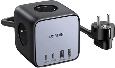 Зарядний пристрій 7 в 1 Ugreen CD268 65W DigiNest Cube 2C2A Grey (60113)