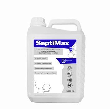 Антисептик для рук 75% спирта SeptiMax 5 л