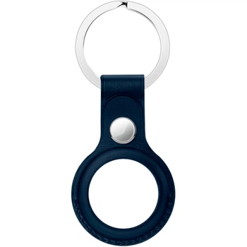 Чехол для поисковой метки Apple AirTag Leather Key Ring Stormblue HC [87046]
