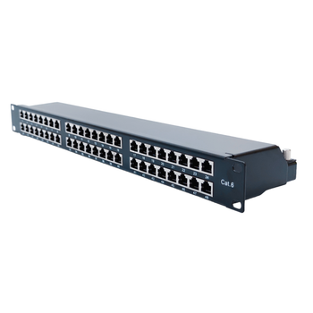 Патч-панель 19" 1U STP 48xRJ-45 Dual IDC type, кат. 6, Kingda