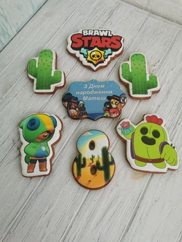 Набір пряничних топерів Бравлстарс (Brawlstars)