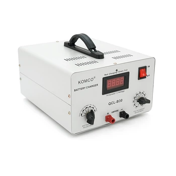 Зарядное устройство для аккумуляторов QCL-C30, AGM/LiFePO4, output:48V, 5А-40А,+ крокодилы, 290x247x157mm