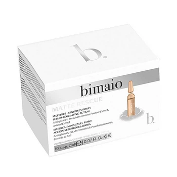 Средство в ампулах для комбинированной и жирной кожи Matte Rescue Ampoules Bimaio, 10x2 мл