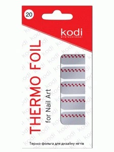 Термо-фольга для манікюру Kodi Professional №20, термочутлива
