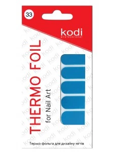 Термо-фольга для дизайну нігтів Kodi Professional №33 для манікюру, синя
