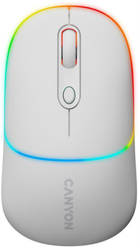 Комьютерная мышка Canyon MW-22 Dual Band RGB Wireless Snow White