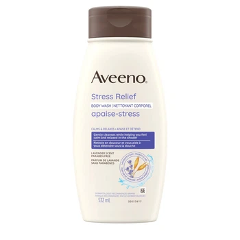 Заспокійливий гель для душа з ромашкою та лавандою Aveeno Stress Relief 532 мл.