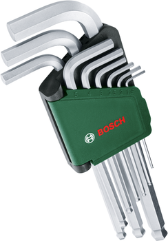 Набор шестигранных ключей Bosch 9 шт (1600A02BX9)