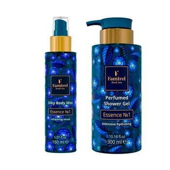 Парфюмированный мист для тела Famirel Silky Essence № 1, 150 мл & Парфюмированный гель для душа Famirel Intensive Hydrating Essence №1, 300 мл Фамирель (085540, 085441)