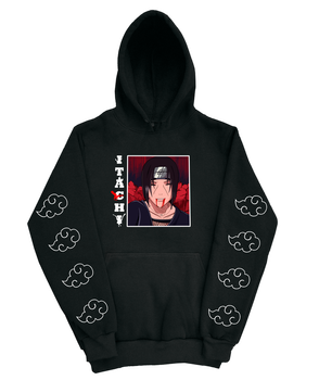 Худі аніме "Наруто. Ітачі. Акацукі" S Чорна (narutohoodie-00-006-S)