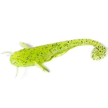 Силиконовая приманка Fishup Catfish 3" (8шт), #055 - Chartreuse/Black (сом),10025116