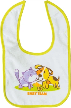 Нагрудник Baby Team на липучках (6506)