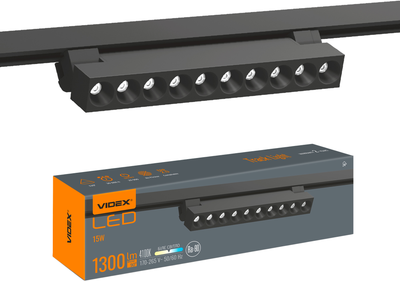 Трековый светильник VIDEX TR06 15W 4100K черный (VL-TR06-154B)