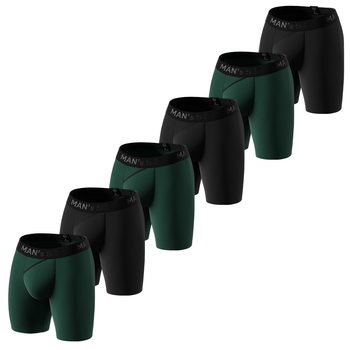 Комплект трусів Long 2.0 Black Series, 6шт 3XL
