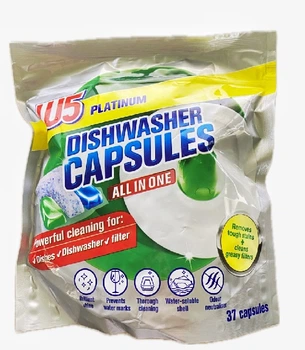 Капсули для посудомийних машин W5 Platinum Dishwasher Capsules 37 шт