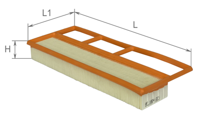Фильтр воздушный Alpha Filter OPEL Combo D, FIAT Doblo, 500, ALFA Romeo MiTo, 1.3JTD (AF1804)