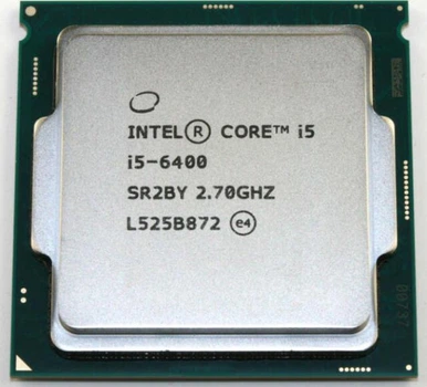 Процессор s1151 Intel Core i5-6400, 2,7-3,3 МГц, 4-4 core, Intel HD Graphics 530, 65W Б/У