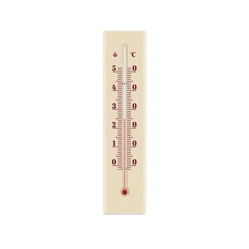 Термометр комнатный 19.8 см 0°C до +50°C деревянный