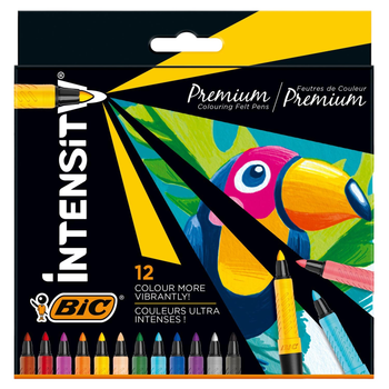 Zestaw markerów wielokolorowych BIC Intensity Premium 12 szt (3086123655140)