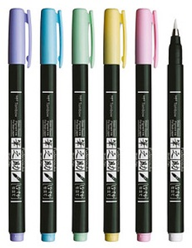 Zestaw markerów wielokolorowych Tombow Brush Pastel 6 szt (4003198111745)