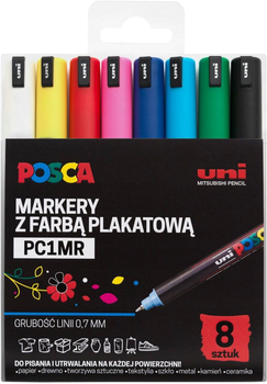 Zestaw markerów wielokolorowych Uni Posca PC-1MR 8 szt (5906340928309)