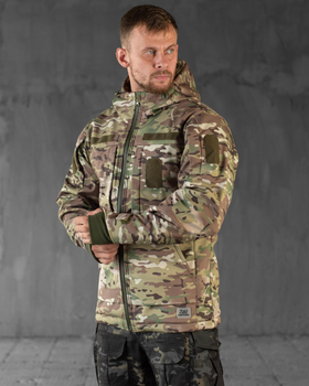 Тактична зимова куртка SoftShell 3XL мультикам (89362)