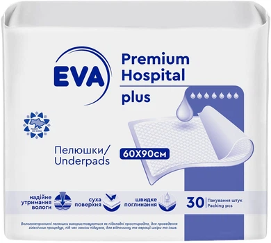 Пеленки Eva Optima Super 60х90 см 7 капель 30 шт (4820546158685)