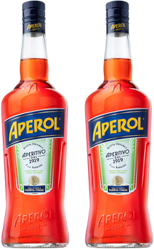 Набор Аперитив Aperol Aperetivo 1 л 11% + Аперитив Aperol Aperitivo 1 л 11% (8002230000012)