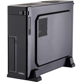 Корпус з БЖ Vinga CS302B Slim Micro - ATX Mini - ATX з блоком живлення 400 Вт 2xAudio 2xUSB 2.0
