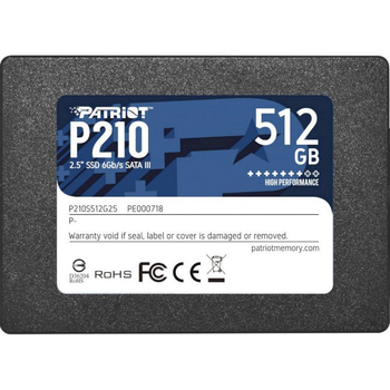 Накопичувач SSD 2.5" Patriot P210 512GB SATAIII TLC (P210S512G25)